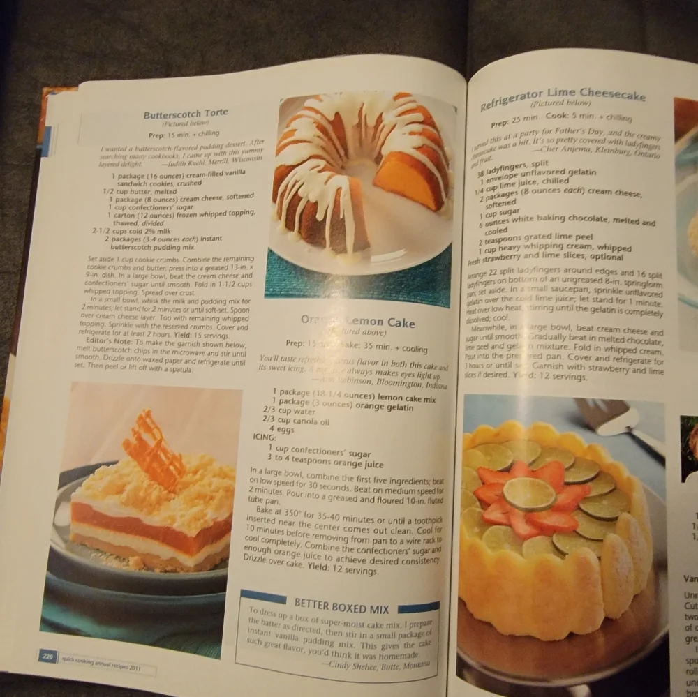 2011 Taste of Home Quick Cooking Annual Recipes   ‎ Hardcover